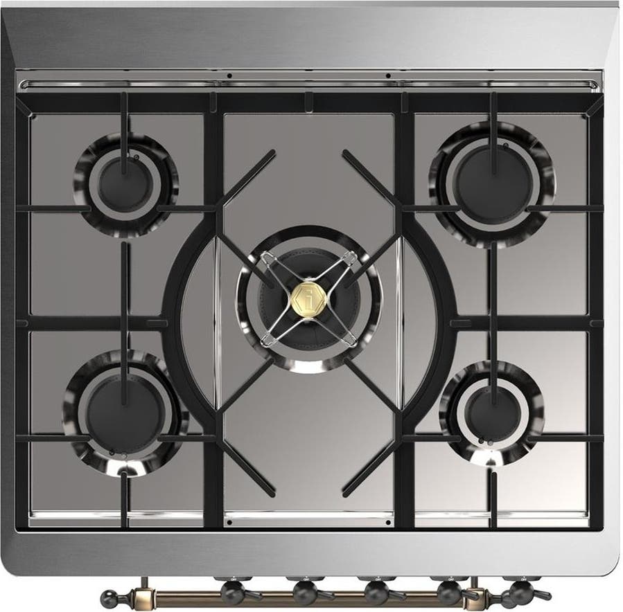 Ilve UM30QNR3BGBLP Blue Grey With Burnished Trim, Liquid Propane