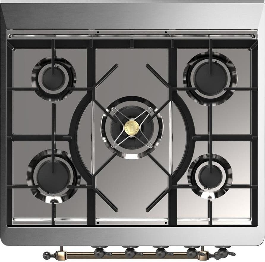 Ilve UM30QNR3AWB Antique White With Burnished Trim, Natural Gas