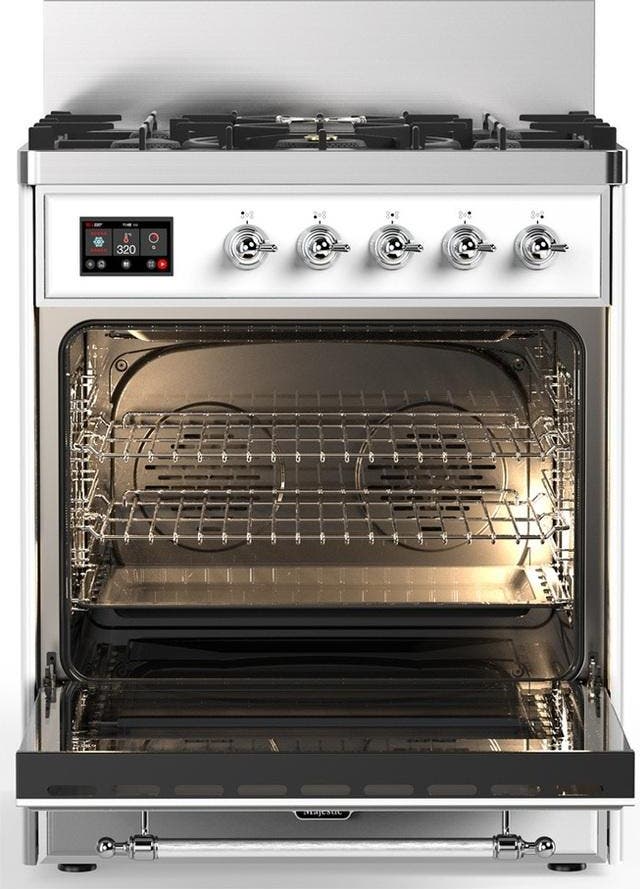 Ilve UM30NR3WHC White With Chrome Trim, Natural Gas