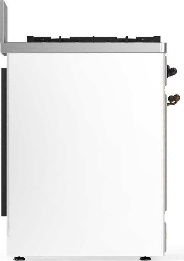 Ilve UM30NR3WHBLP White With Burnished Trim, Liquid Propane