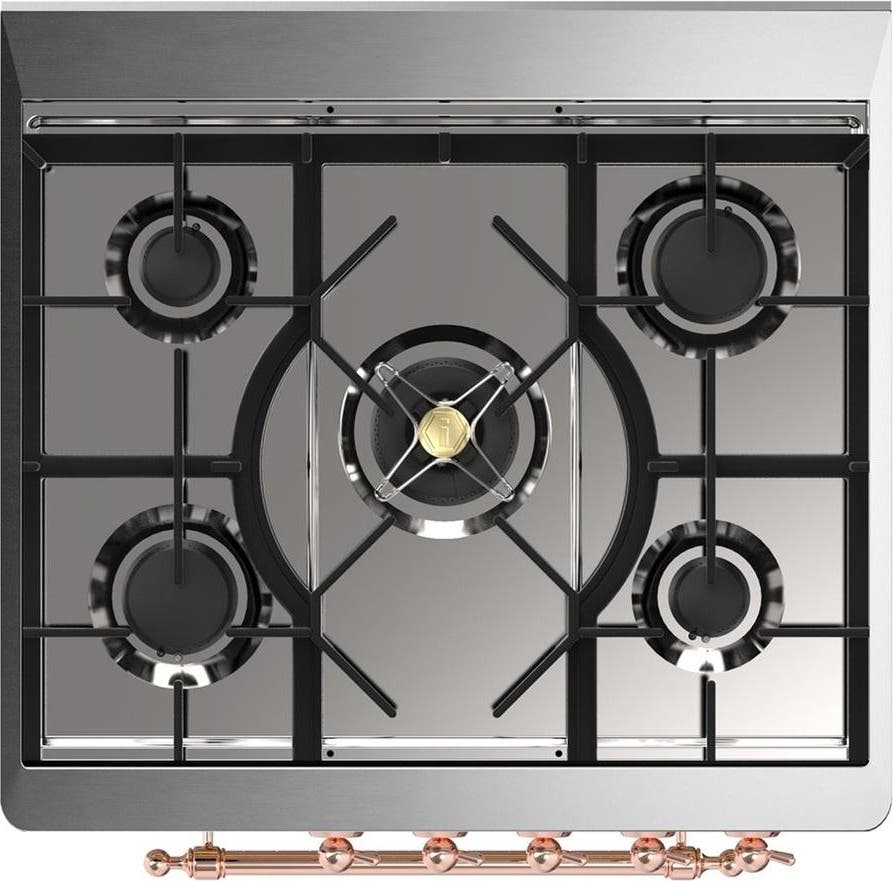 Ilve UM30NR3RAPLP Ral With Copper Trim, Liquid Propane