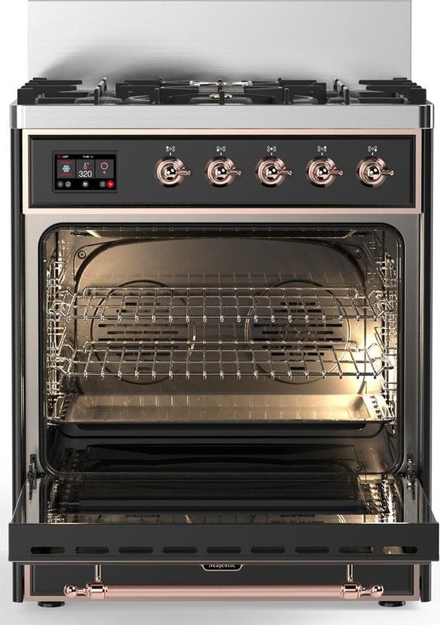 Ilve UM30NR3MGPLP Matte Graphite With Copper Trim, Liquid Propane