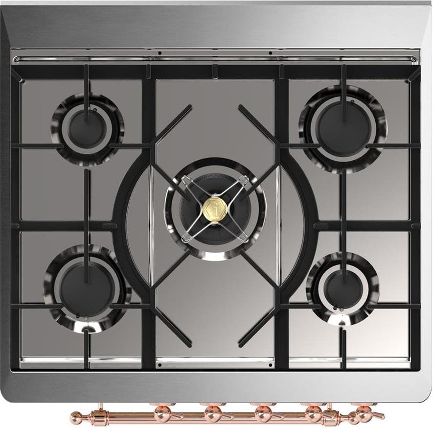 Ilve UM30NR3MGP Matte Graphite With Copper Trim, Natural Gas
