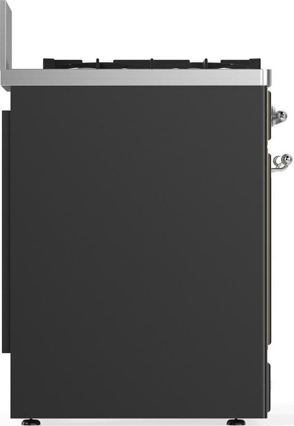 Ilve UM30NR3MGC Matte Graphite With Chrome Trim, Natural Gas