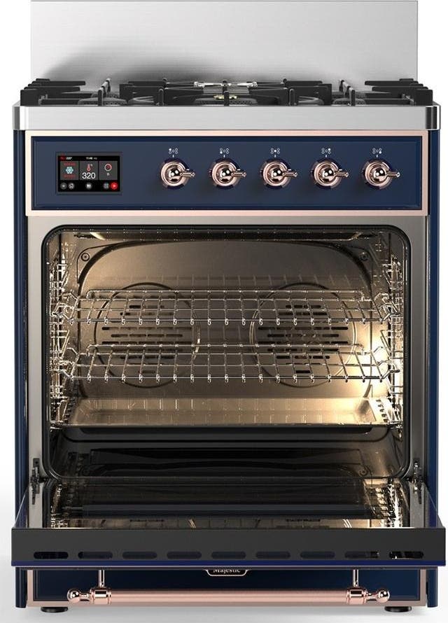 Ilve UM30NR3MBPLP Midnight Blue With Copper Trim, Liquid Propane