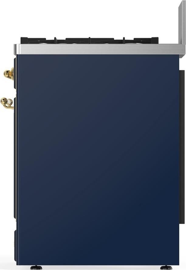 Ilve UM30NR3MBGLP Midnight Blue With Brass Trim, Liquid Propane