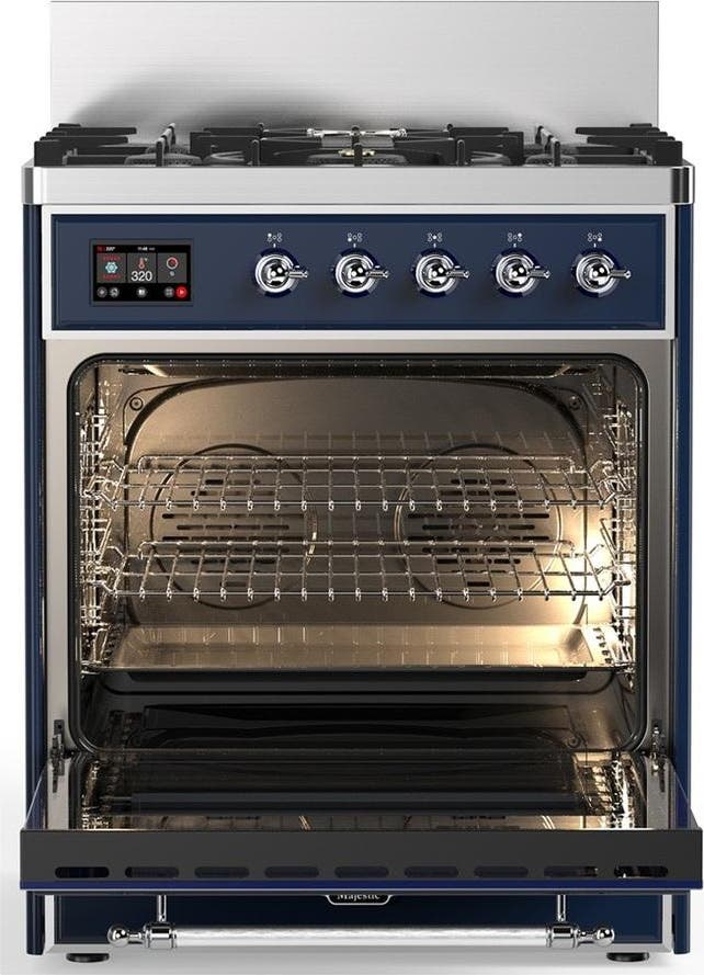 Ilve UM30NR3MBCLP Midnight Blue With Chrome Trim, Liquid Propane