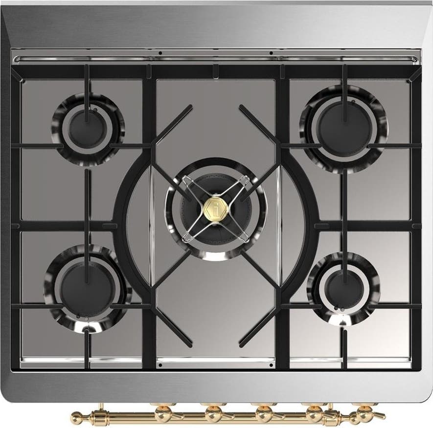 Ilve UM30NR3EGG Emerald Green With Brass Trim, Natural Gas