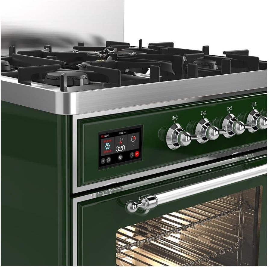 Ilve UM30NR3EGCLP Emerald Green With Chrome Trim, Liquid Propane