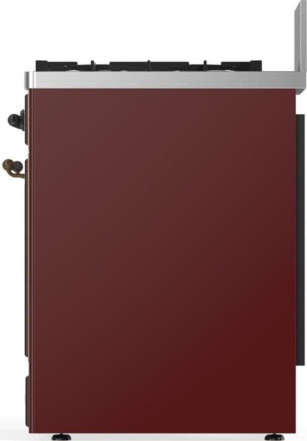 Ilve UM30NR3BUBLP Burgundy With Burnished Trim, Liquid Propane