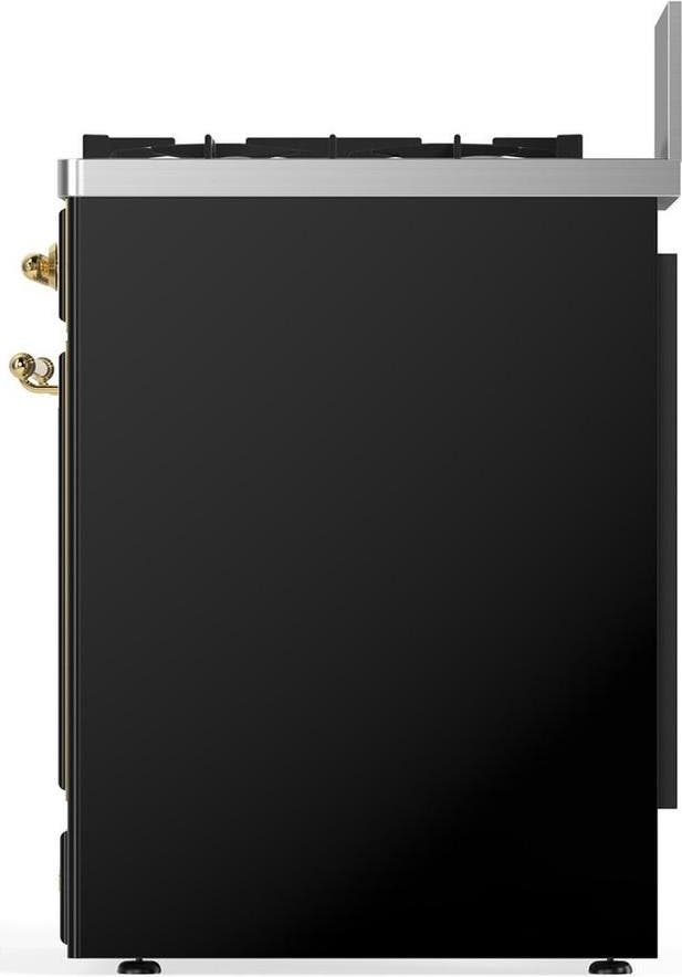 Ilve UM30NR3BKG Glossy Black With Brass Trim, Natural Gas