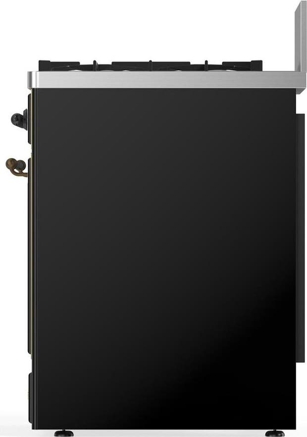 Ilve UM30NR3BKBLP Glossy Black With Burnished Trim, Liquid Propane