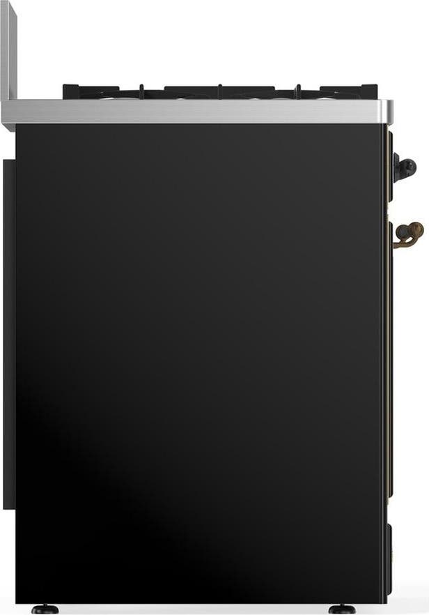 Ilve UM30NR3BKBLP Glossy Black With Burnished Trim, Liquid Propane