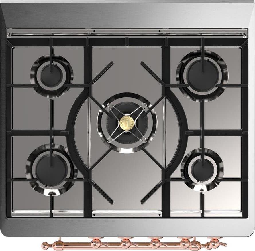 Ilve UM30NR3BGPLP Blue Grey With Copper Trim, Liquid Propane