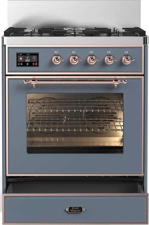 Ilve UM30NR3BGP Blue Grey With Copper Trim, Natural Gas