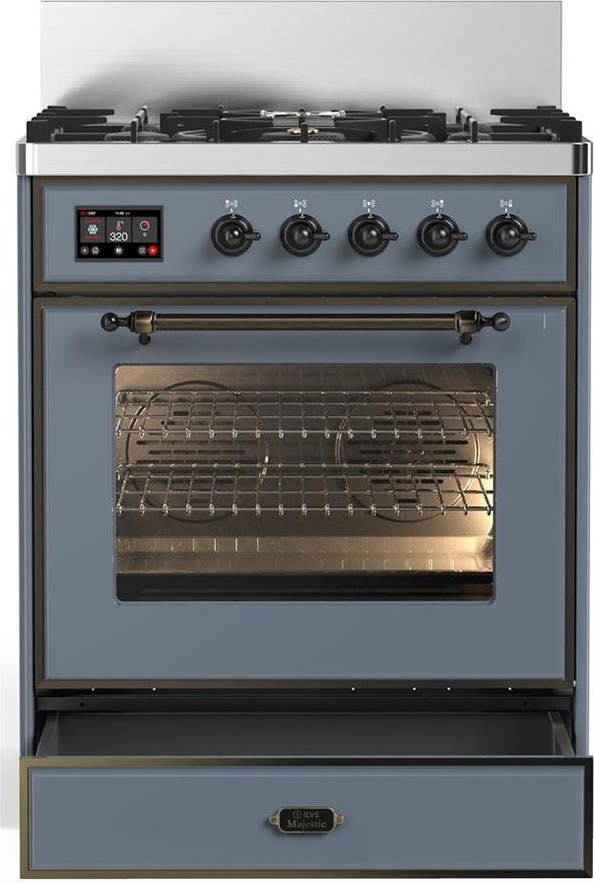 Ilve UM30NR3BGB Blue Grey With Burnished Trim, Natural Gas