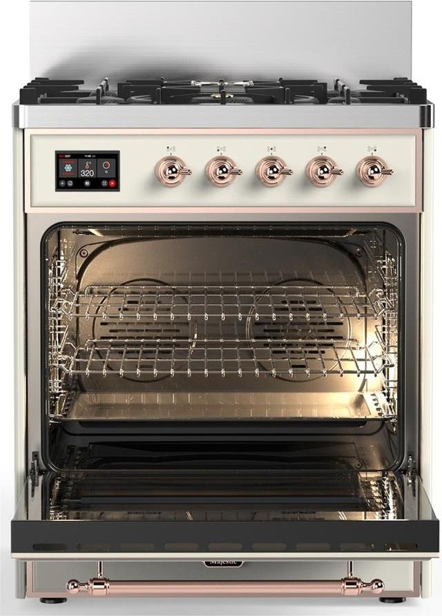 Ilve UM30NR3AWPLP Antique White With Copper Trim, Liquid Propane
