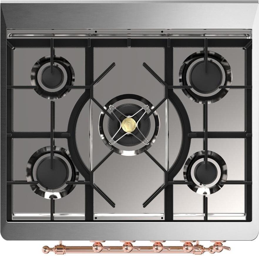 Ilve UM30NR3AWP Antique White With Copper Trim, Natural Gas
