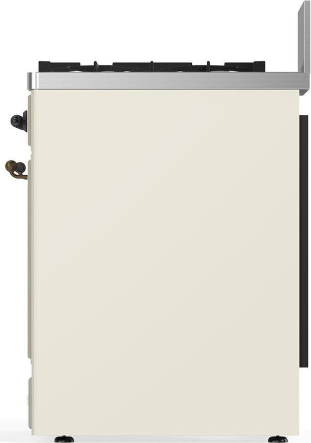 Ilve UM30NR3AWBLP Antique White With Burnished Trim, Liquid Propane