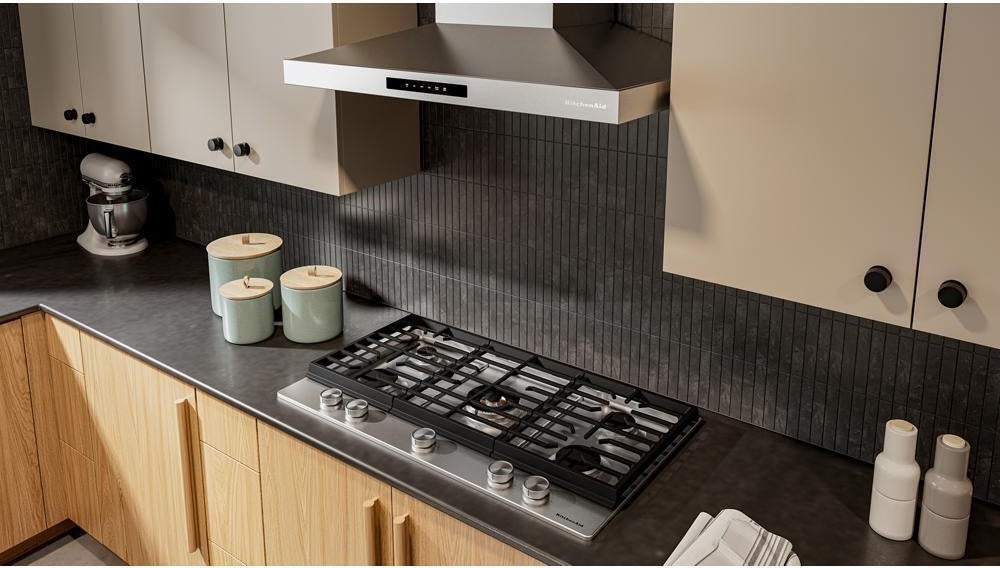 KitchenAid KCGK536SSS 36 in. Gas Cooktop Stainless Steel