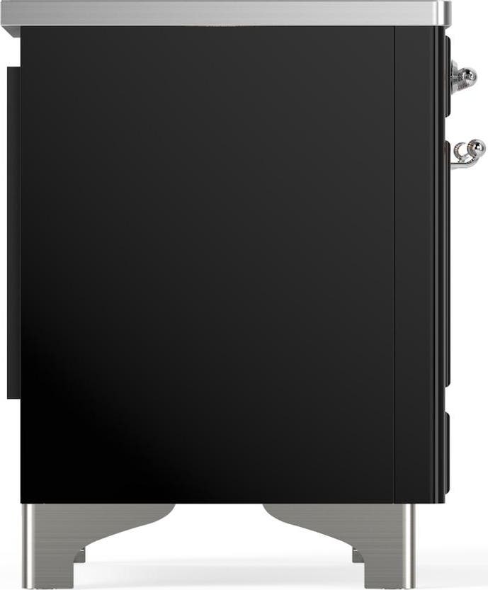 Ilve UMDIB40QNR3BKC Glossy Black With Chrome Trim