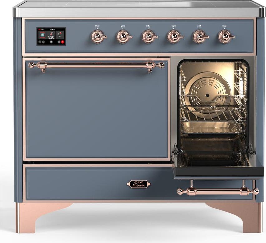 Ilve UMDIB40QNR3BGP Blue Grey With Copper Trim