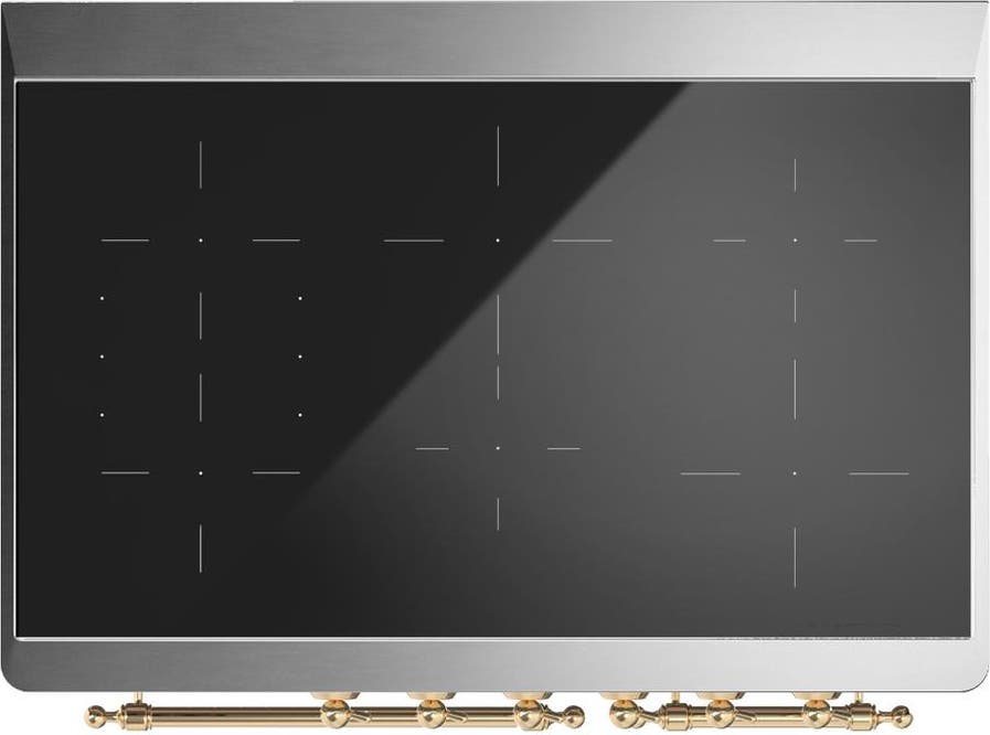 Ilve UMDIB40QNR3BGG Blue Grey With Brass Trim