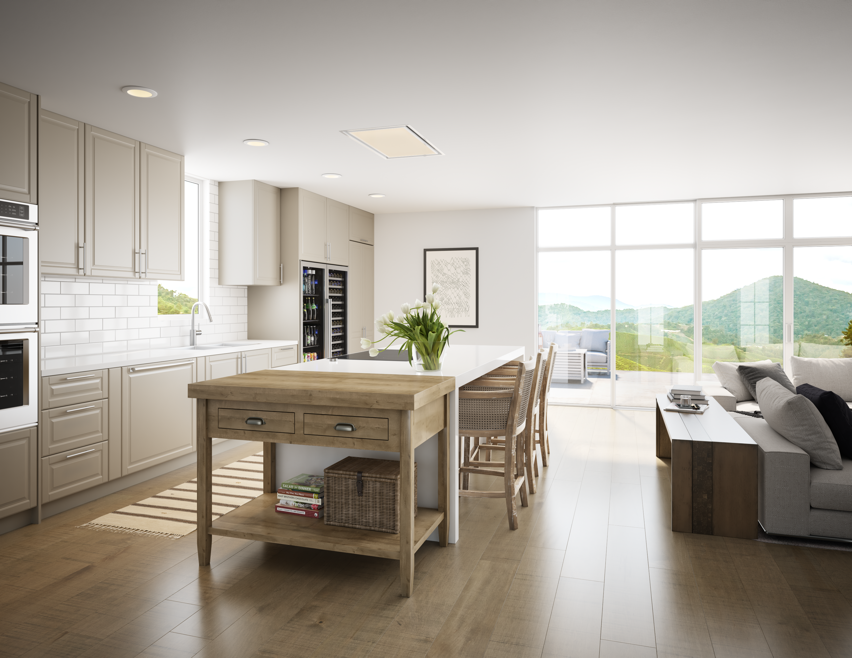 Zephyr DLGE36AWX 36 Inch Lux Glo Island White | Plesser's Appliances