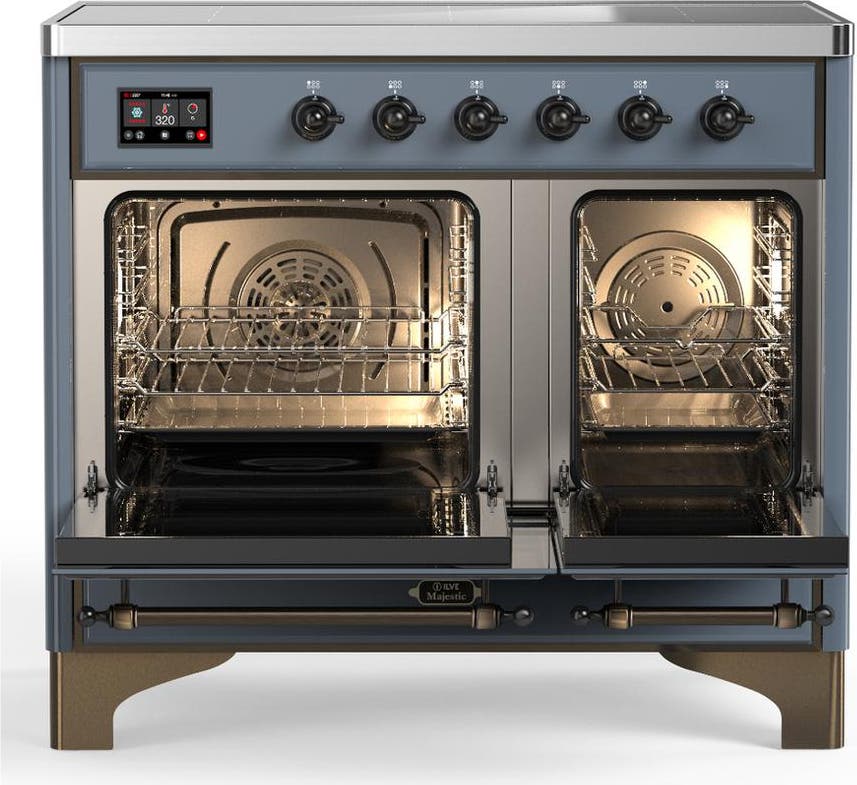 Ilve UMDIB40QNR3BGB Blue Grey With Burnished Trim