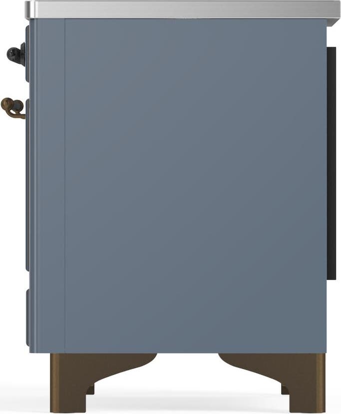 Ilve UMDIB40QNR3BGB Blue Grey With Burnished Trim