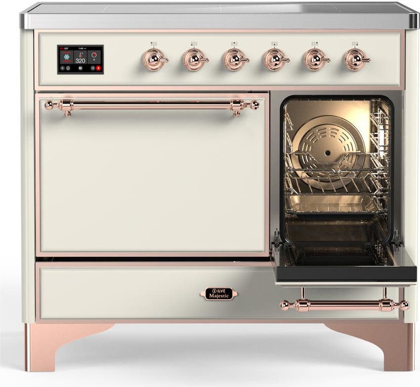 Ilve UMDIB40QNR3AWP Antique White With Copper Trim