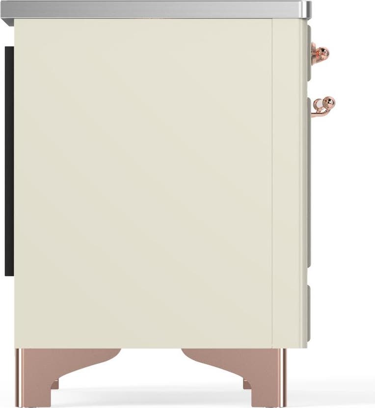 Ilve UMDIB40QNR3AWP Antique White With Copper Trim