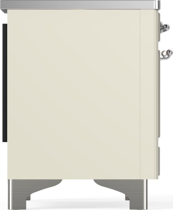 Ilve UMDIB40QNR3AWC Antique White With Chrome Trim