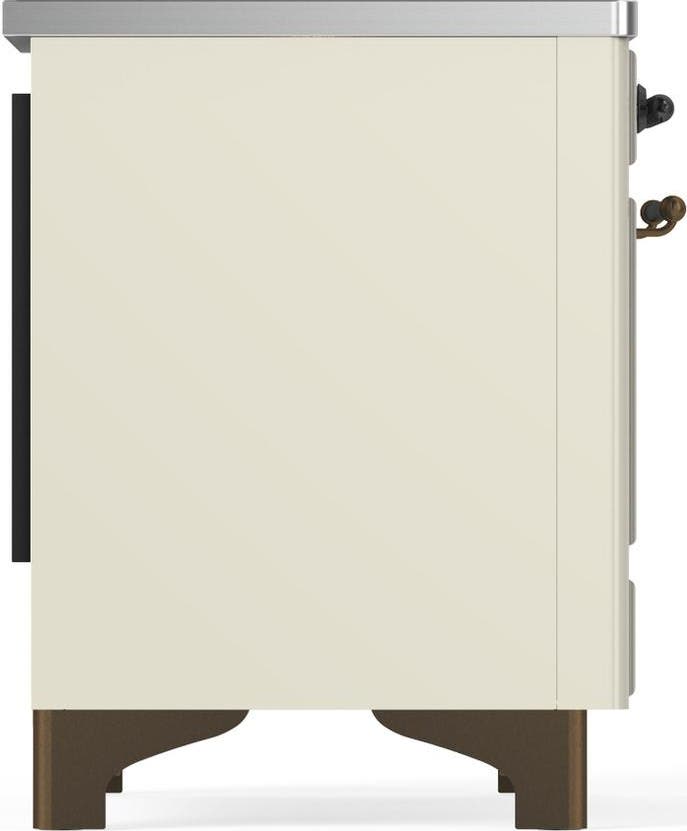 Ilve UMDIB40QNR3AWB Antique White With Burnished Trim