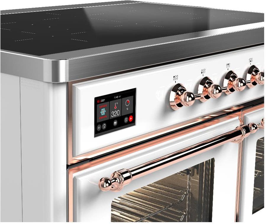 Ilve UMDIB40NR3WHP White With Copper Trim