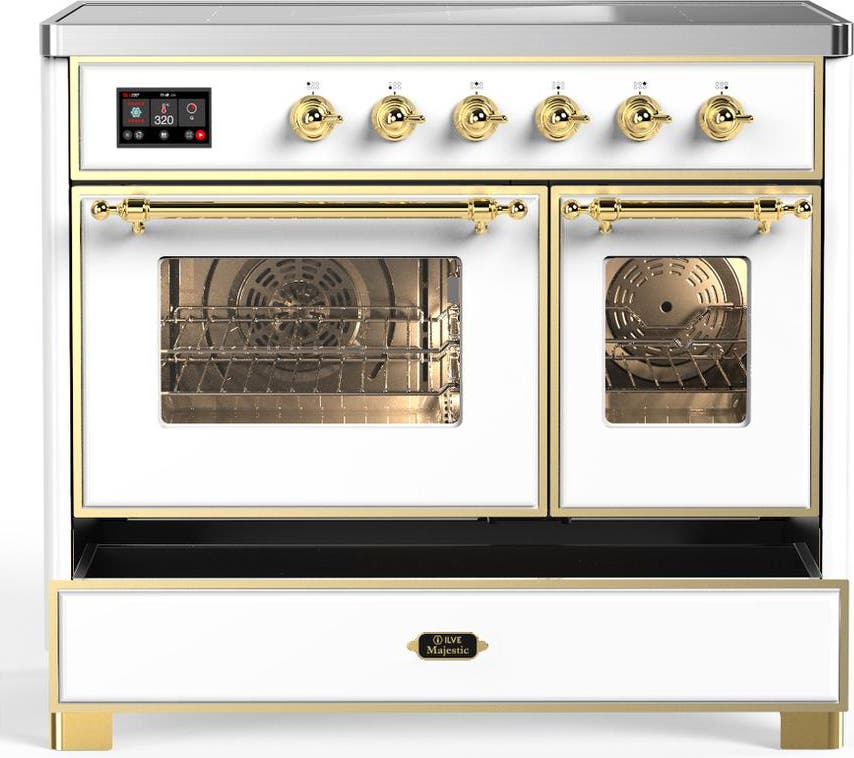 Ilve UMDIB40NR3WHG White With Brass Trim