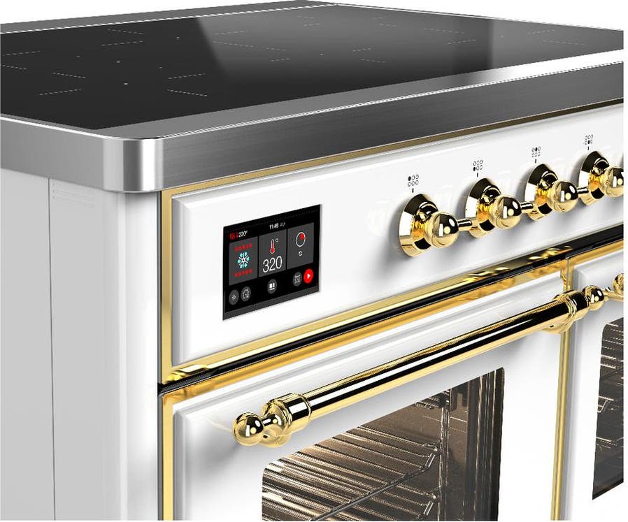 Ilve UMDIB40NR3WHG White With Brass Trim
