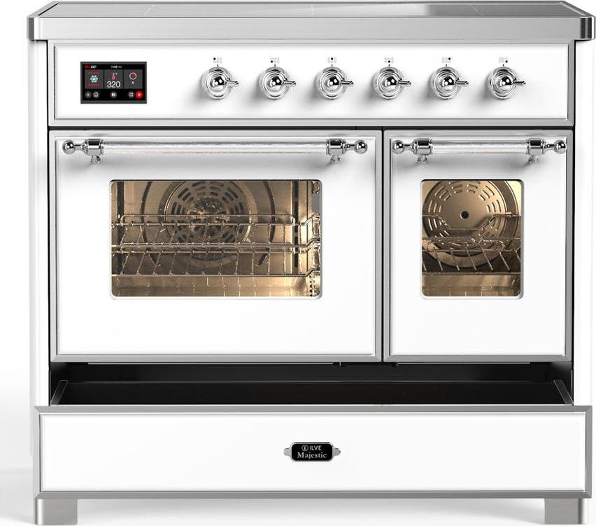 Ilve UMDIB40NR3WHC White With Chrome Trim