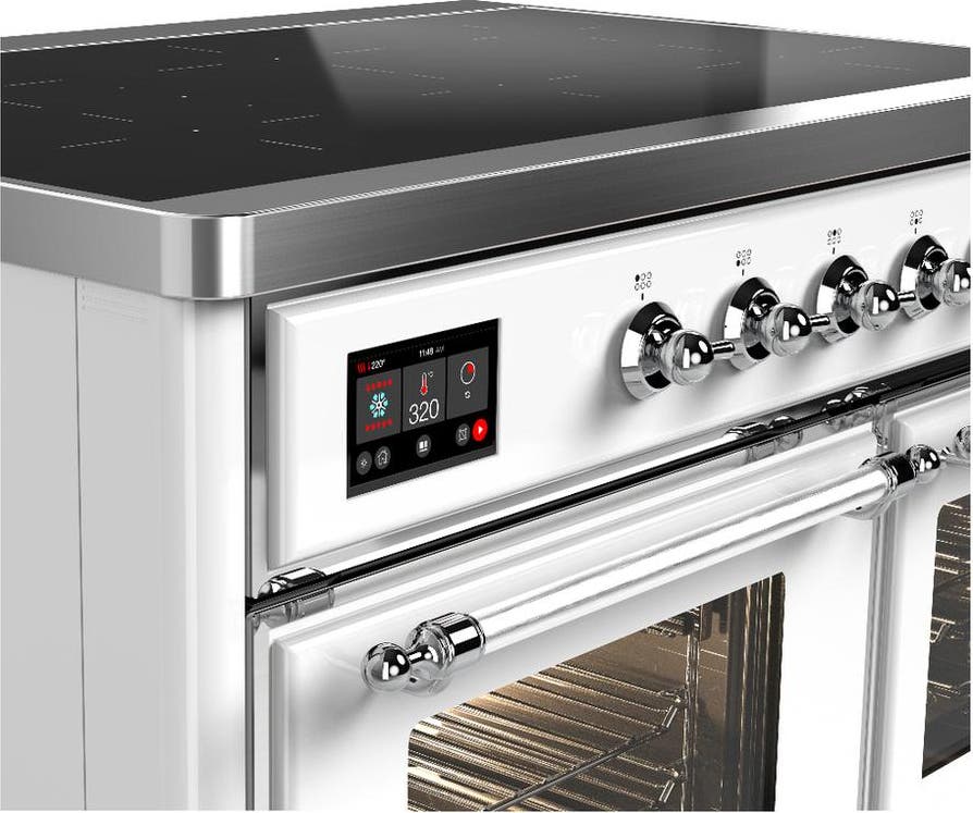 Ilve UMDIB40NR3WHC White With Chrome Trim