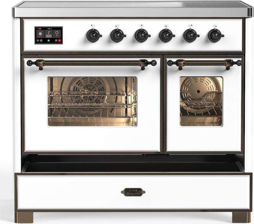 Ilve UMDIB40NR3WHB White With Burnished Trim