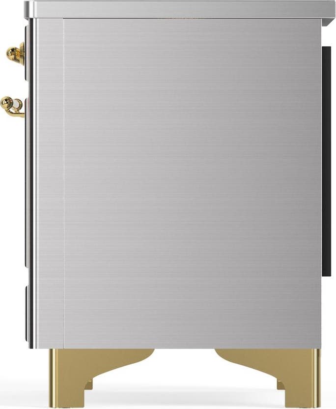 Ilve UMDIB40NR3SSG Stainless Steel With Brass Trim
