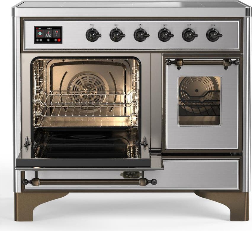 Ilve UMDIB40NR3SSB Stainless Steel With Burnished Trim