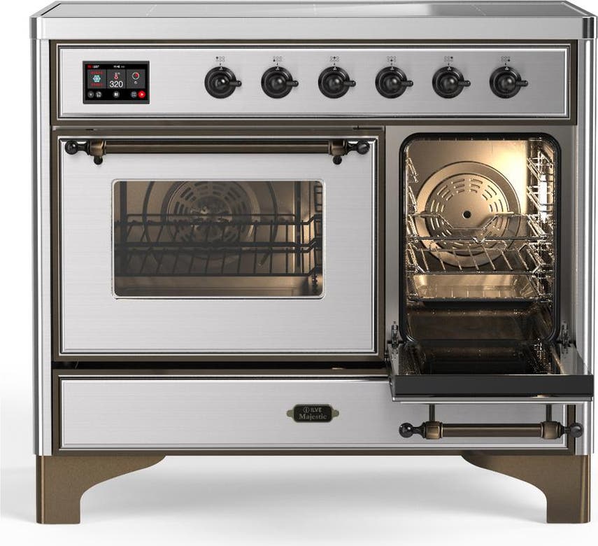 Ilve UMDIB40NR3SSB Stainless Steel With Burnished Trim