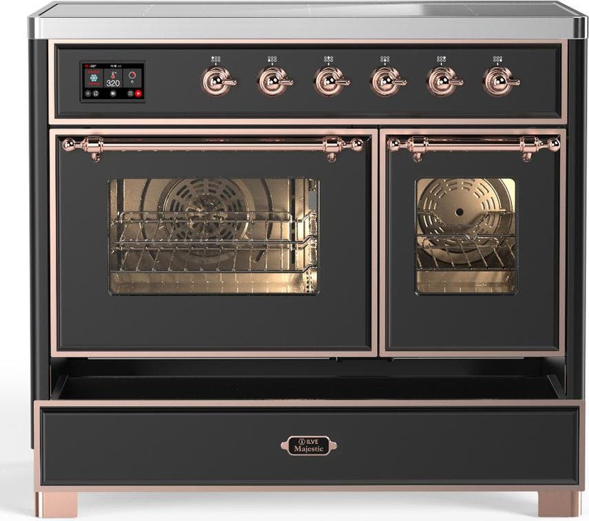 Ilve UMDIB40NR3MGP Matte Graphite With Copper Trim