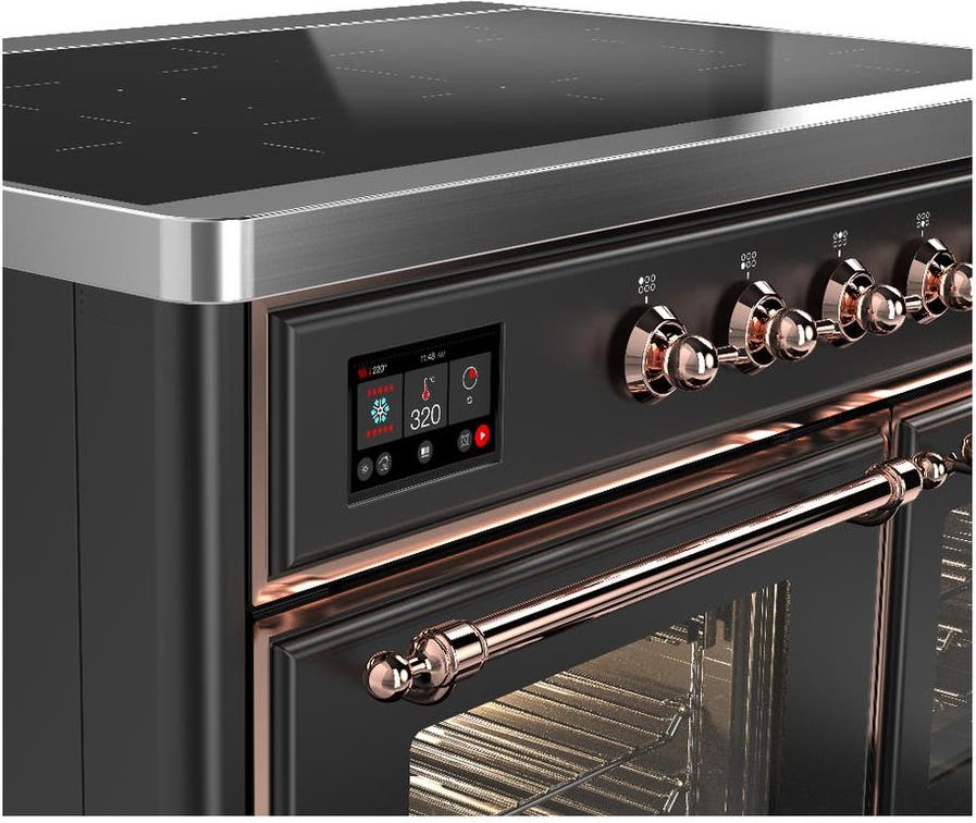 Ilve UMDIB40NR3MGP Matte Graphite With Copper Trim
