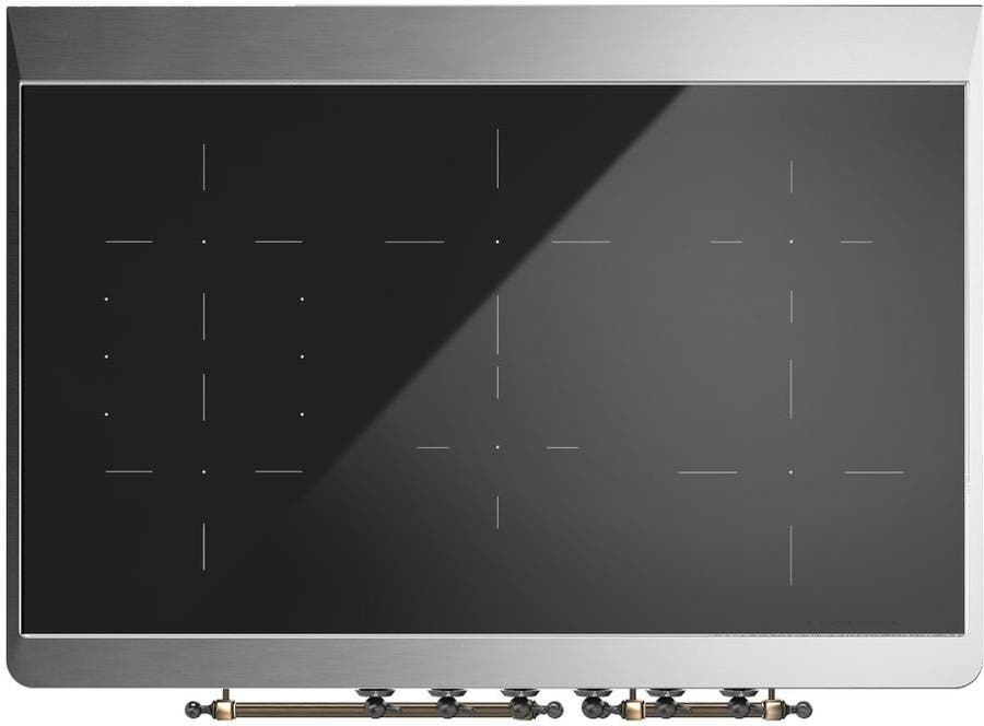 Ilve UMDIB40NR3MGB Matte Graphite With Burnished Trim