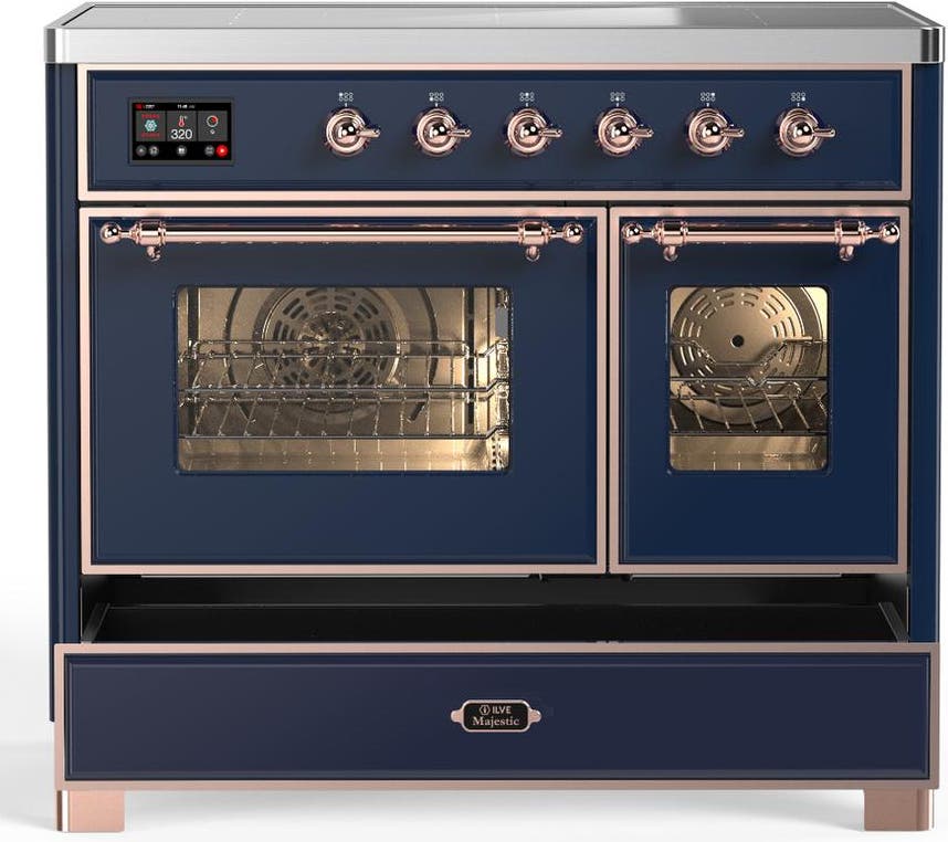 Ilve UMDIB40NR3MBP Midnight Blue With Copper Trim