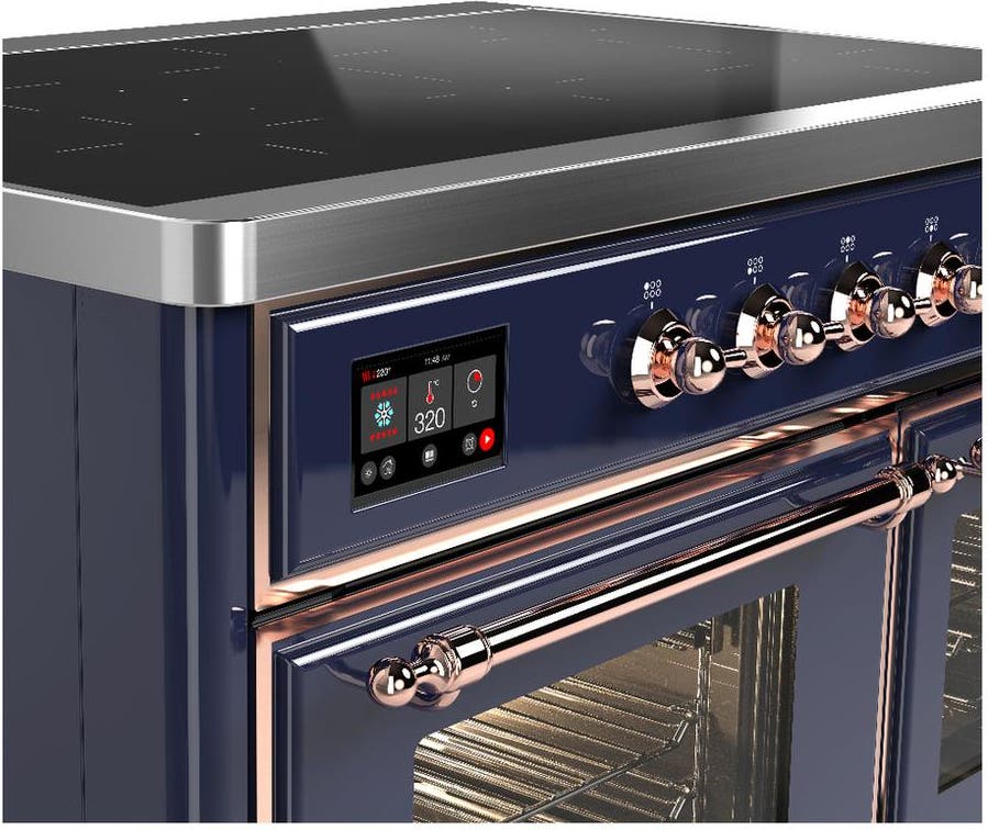Ilve UMDIB40NR3MBP Midnight Blue With Copper Trim