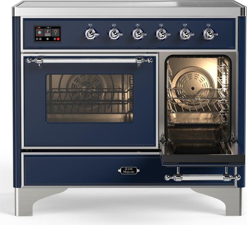 Ilve UMDIB40NR3MBC Midnight Blue With Chrome Trim