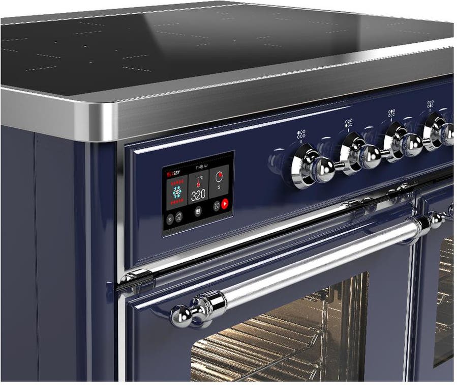 Ilve UMDIB40NR3MBC Midnight Blue With Chrome Trim